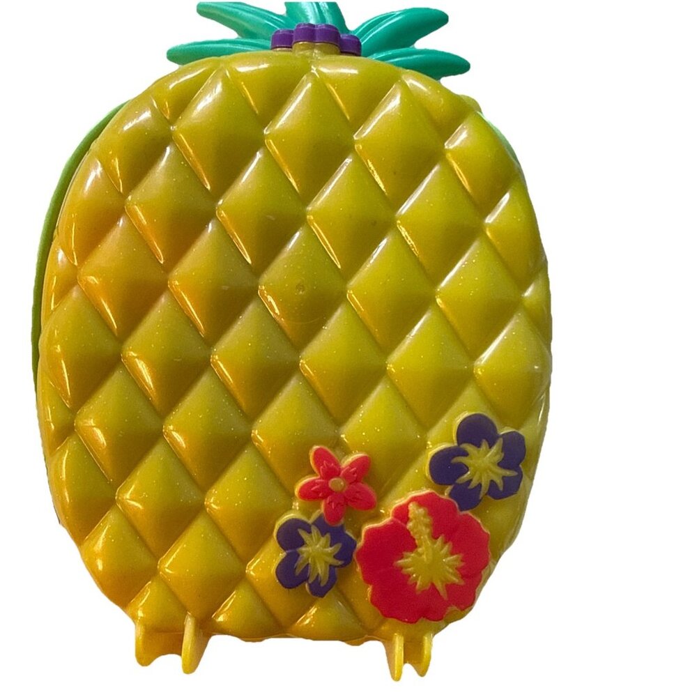 Mattel Polly Pocket Tropicool Pineapple Wearable Purse Compact 2020 - Picture 8 of 10